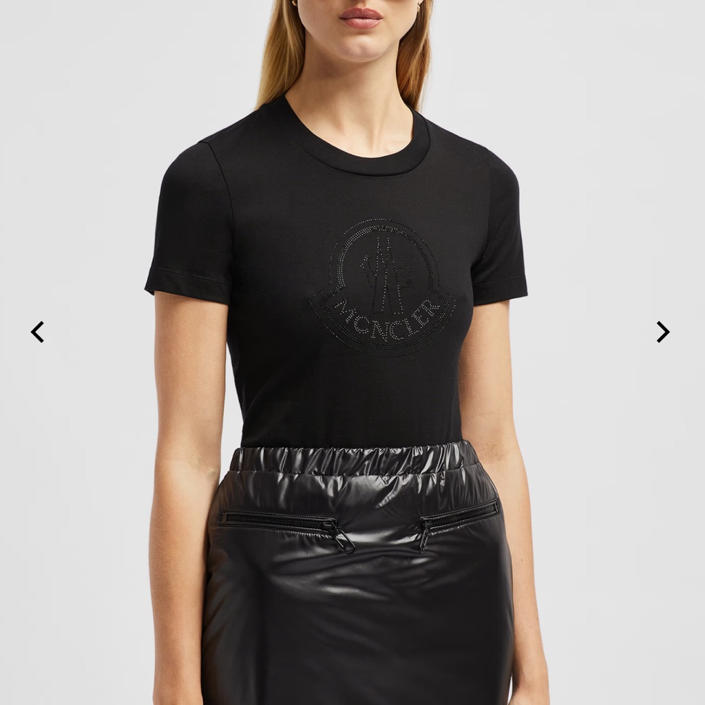 Moncler Black Short Sleeve Tee